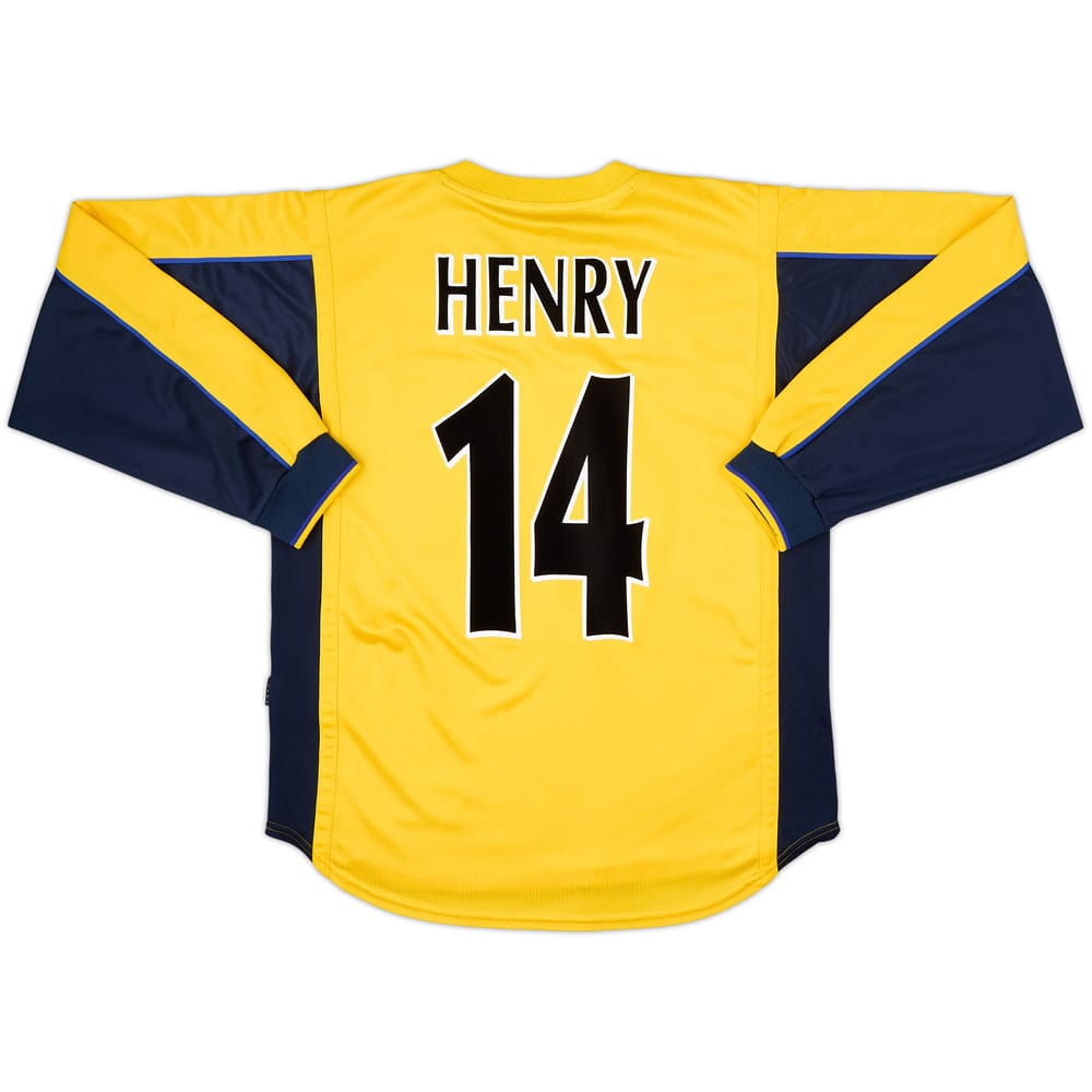 1999-01 Arsenal Away L/S Shirt Henry #14 - 8/10 - (M)