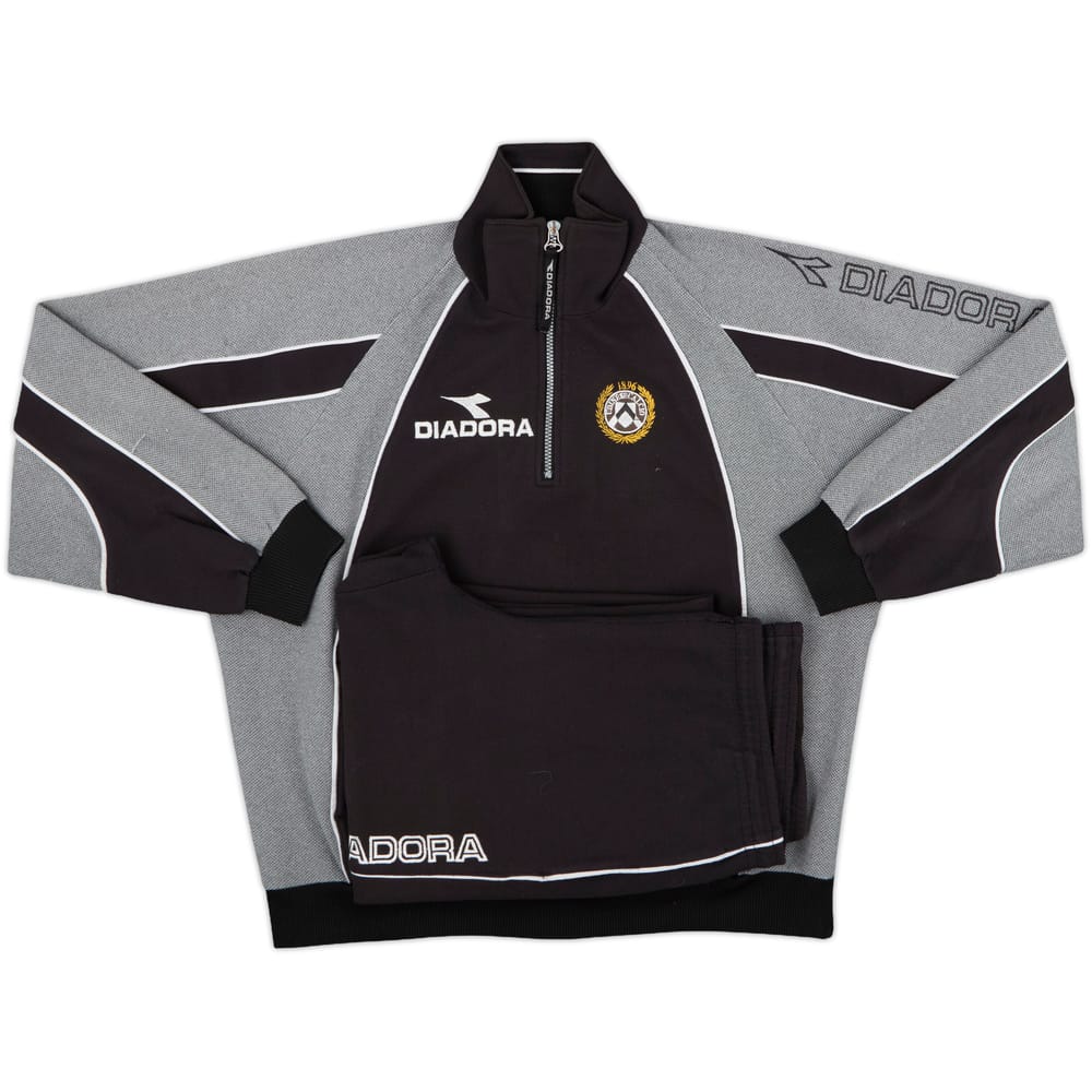 1999-00 Udinese Diadora 1/4 Zip Tracksuit - 9/10 - (L)