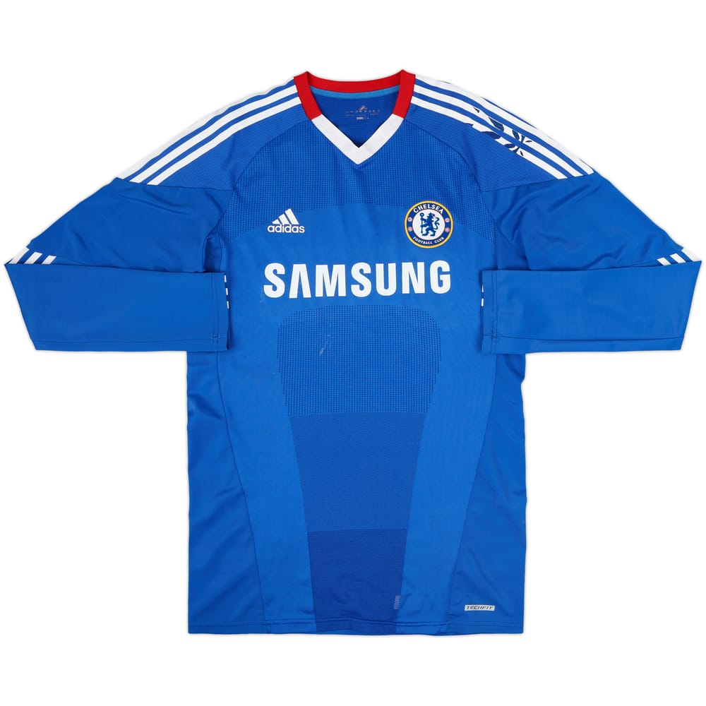 2010-11 Chelsea Player Issue TechFit Home L/S Shirt - 5/10 - (M)