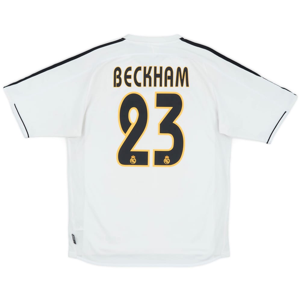 2003-04 Real Madrid Home Shirt Beckham #23 - 6/10 - (S)
