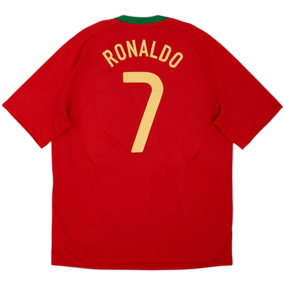 2008-10 Portugal Home Shirt Ronaldo #7 - 8/10 - (XL)