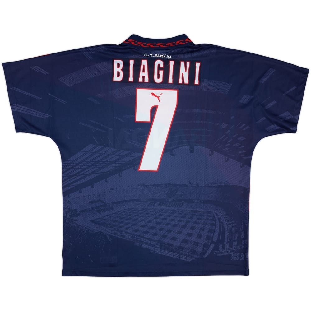 1996-97 Atletico Madrid Away Shirt Biagini #7 - 9/10 - (XL)