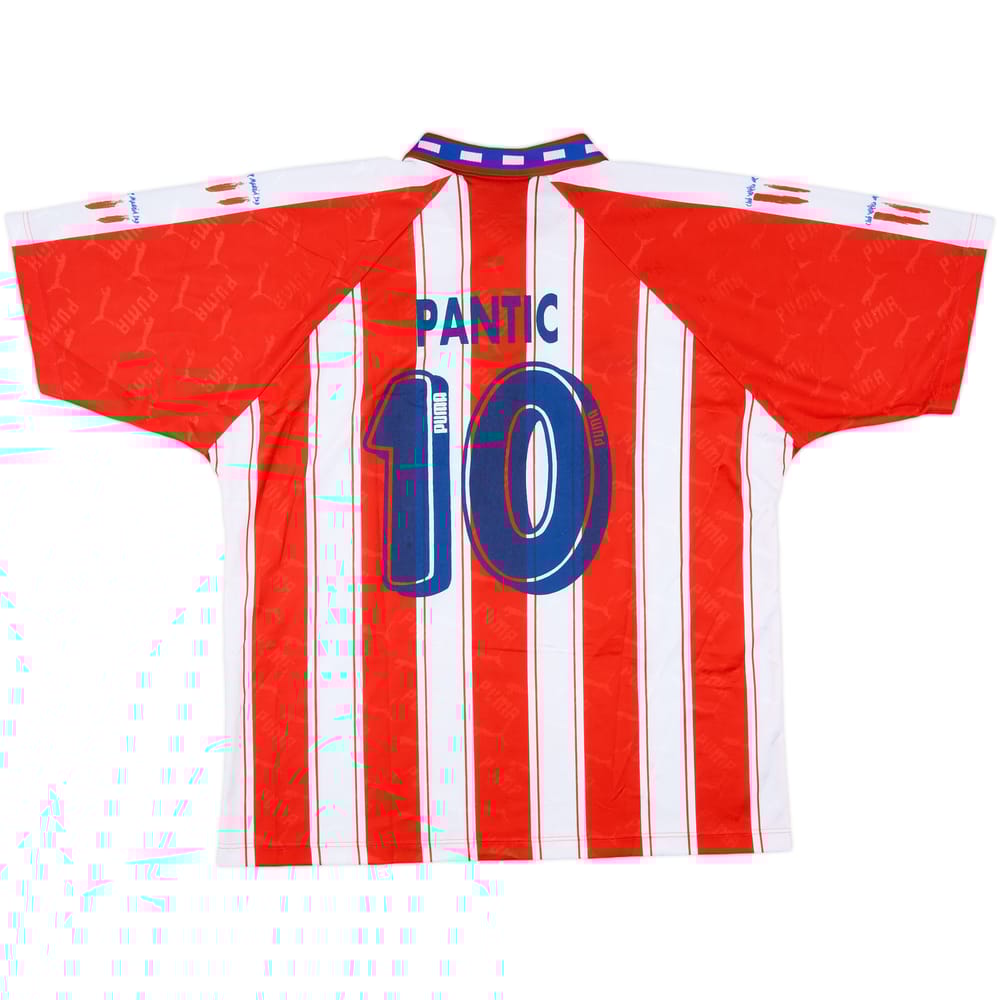 1995-96 Atletico Madrid Home Shirt Pantic #10 - 8/10 - (XL)