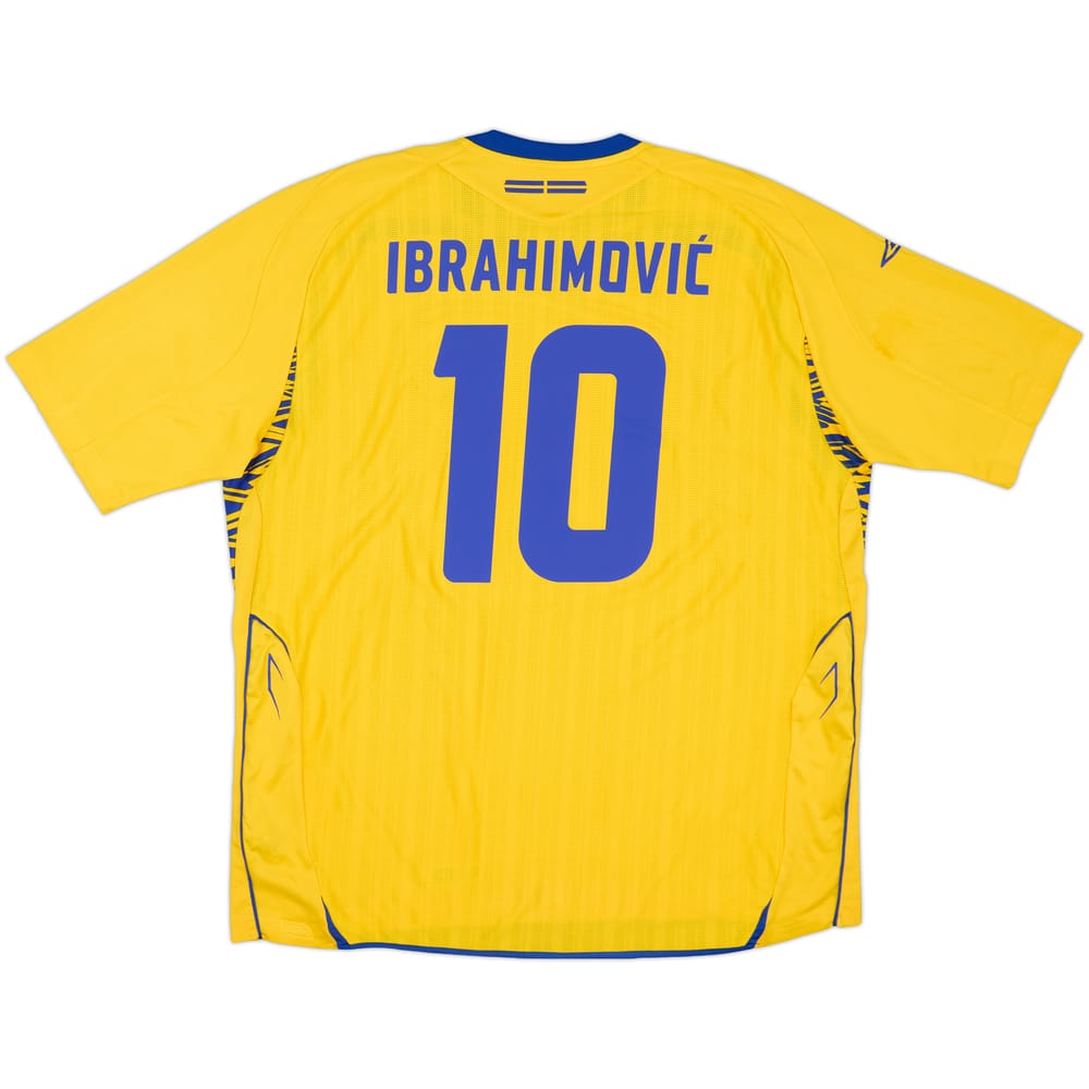 2007-09 Sweden Home Shirt Ibrahimovic #10 - 8/10 - (XXL)