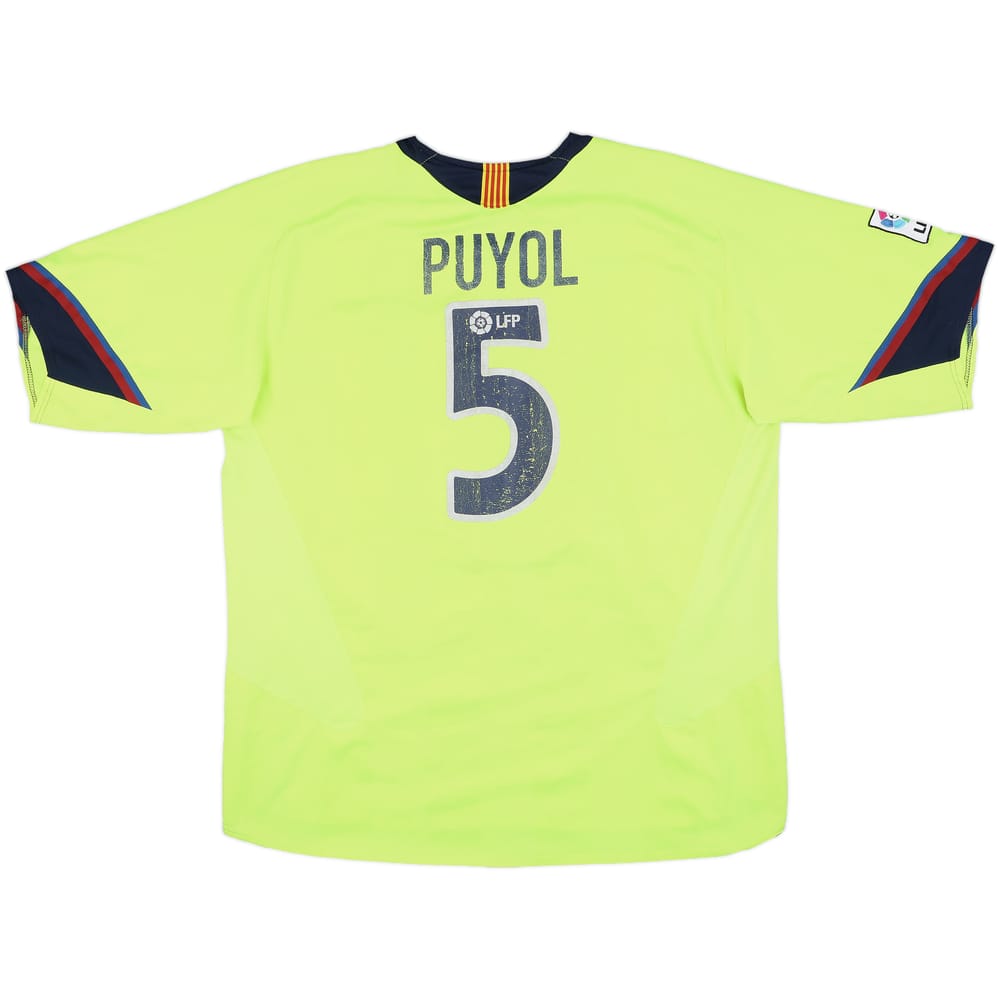 2005-06 Barcelona Away Shirt Puyol #5 - 5/10 - (XXL)