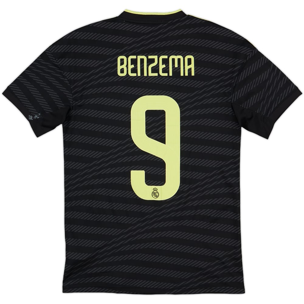 2022-23 Real Madrid Third Shirt Benzema #9 - 7/10 - (XS)