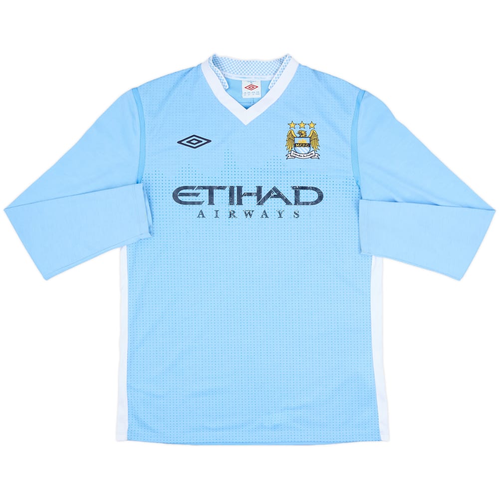 2011-12 Manchester City Home L/S Shirt - 5/10 - (M)