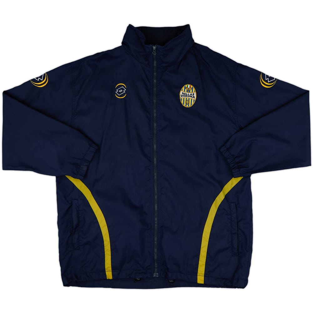 2001-02 Hellas Verona Lotto Hooded Rain Jacket - 9/10 - (XL)