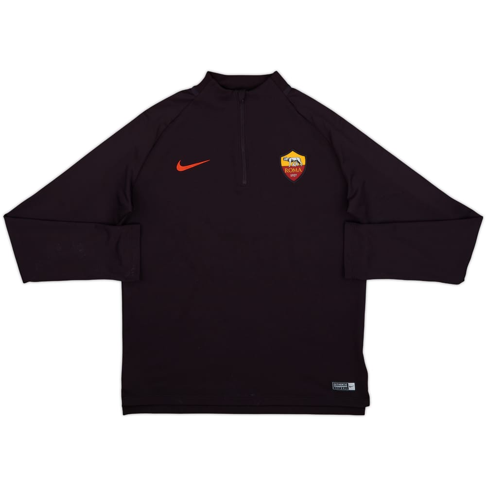 2018-19 Roma Nike 1/4 Zip Training Top - 7/10 - (XL.Boys)