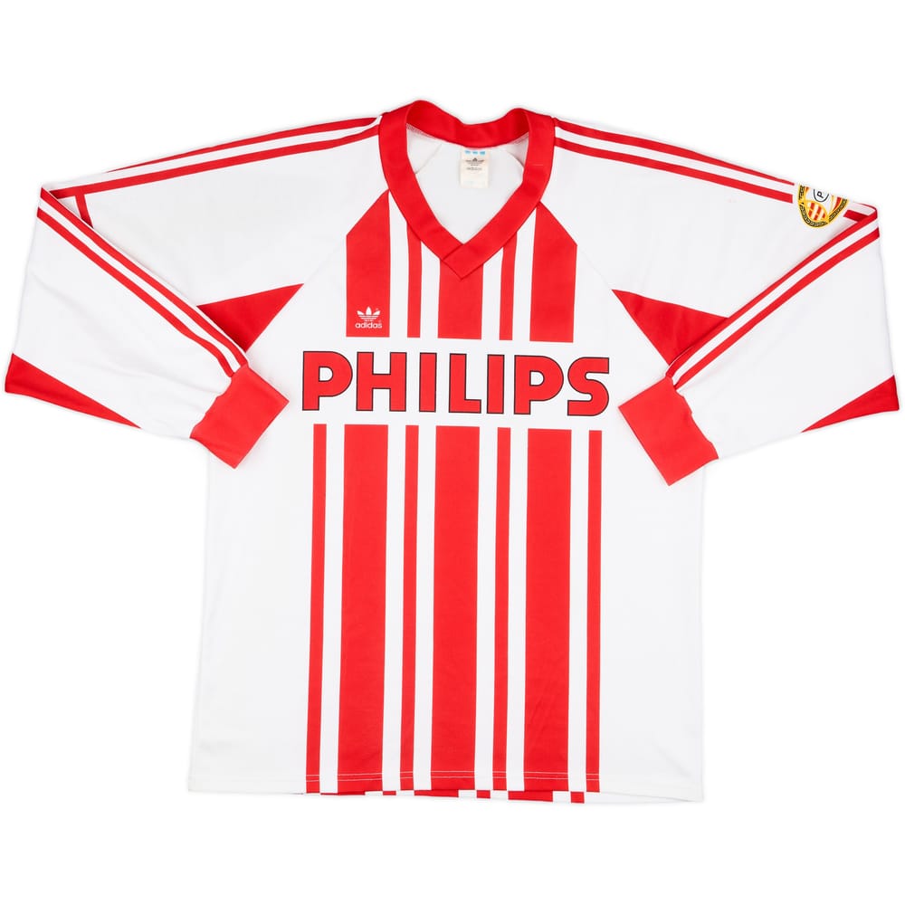 1989-90 PSV Match Issue Home L/S Shirt #2