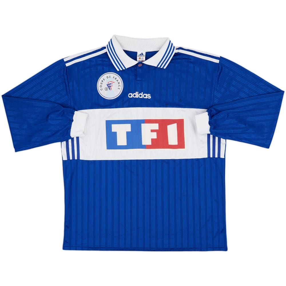 1990s Coupe de France Home L/S Shirt #3 - 8/10 - (XL)