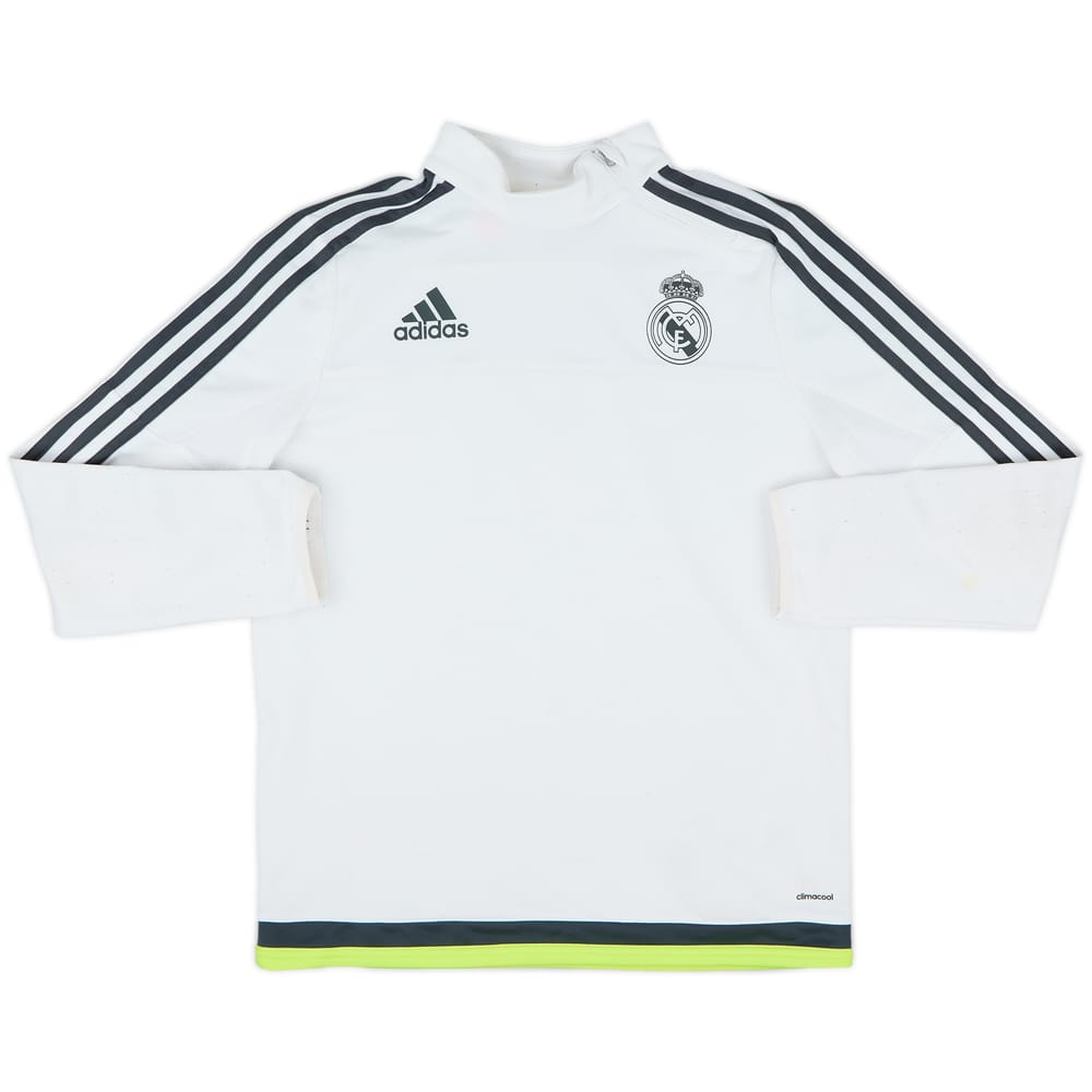 2015-16 Real Madrid adidas 1/4 Zip Drill Top - 8/10 - (L.Boys)