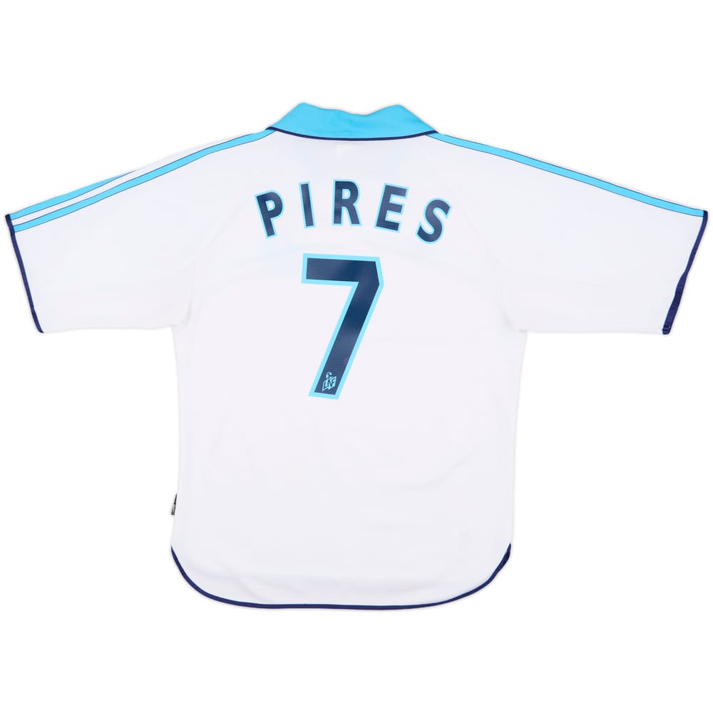 1999-00 Olympique Marseille Home Shirt Pires #7 - 6/10 - (S)