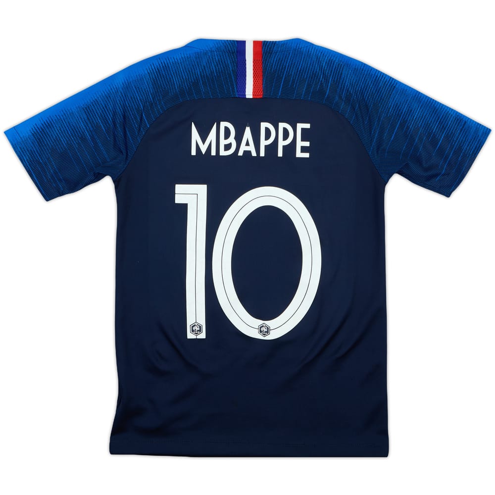 2018 France Home Shirt Mbappe #10 - 6/10 - (S.Boys)