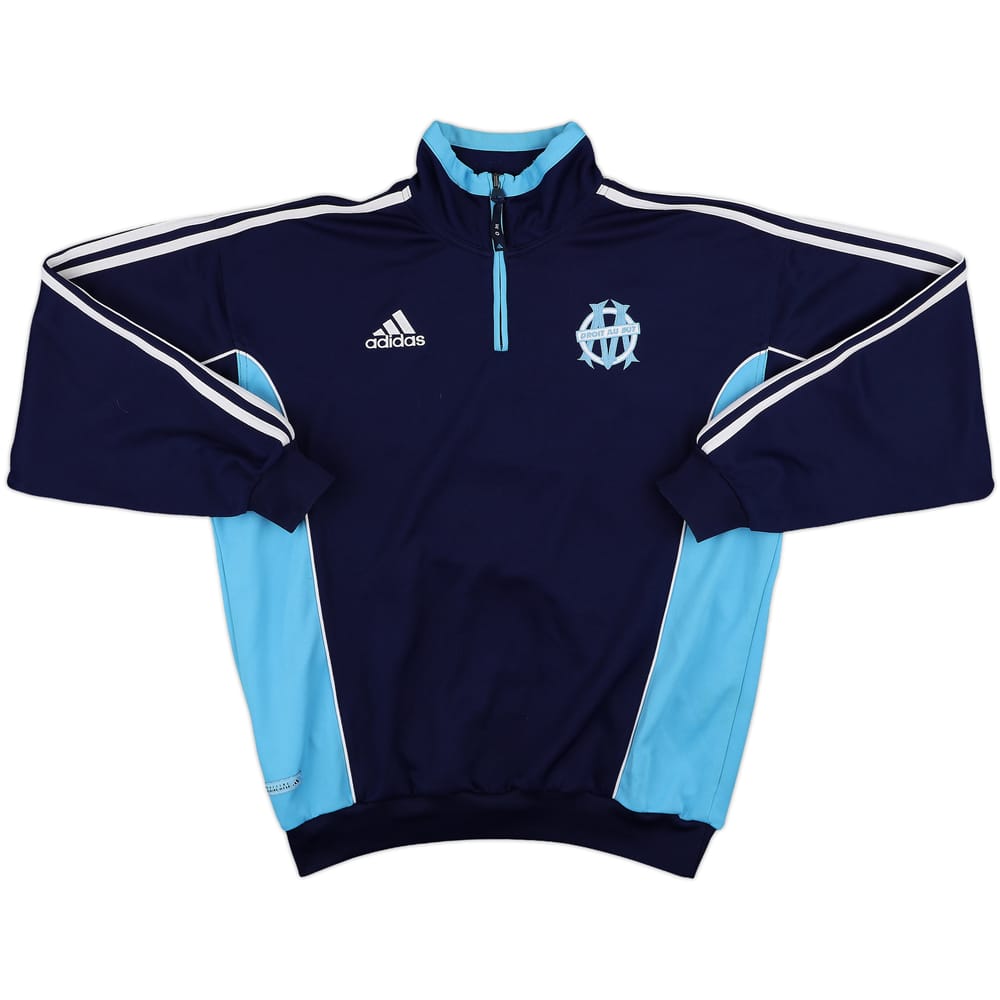 1999-00 Olympique Marseille 1/4 Zip Drill Top - 8/10 - (M)
