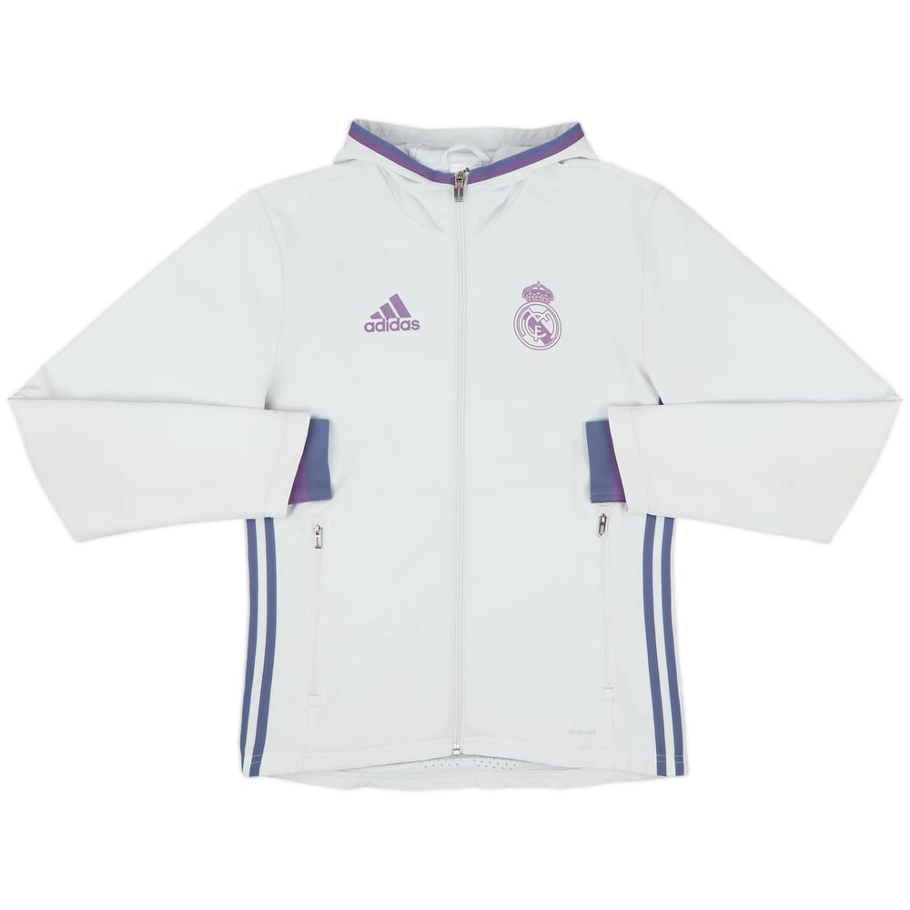 2016-17 Real Madrid adidas Hooded Track Jacket - 6/10 - (XS)