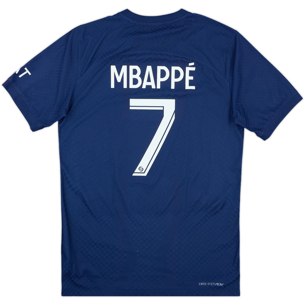 2022-23 Paris Saint-Germain Authentic Home Shirt Mbappe #7 - 10/10 - (S)