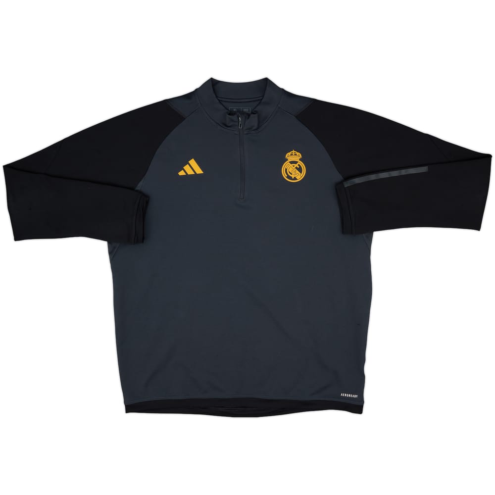 2023-24 Real Madrid adidas 1/4 Zip Drill Top - 8/10 - (XL)