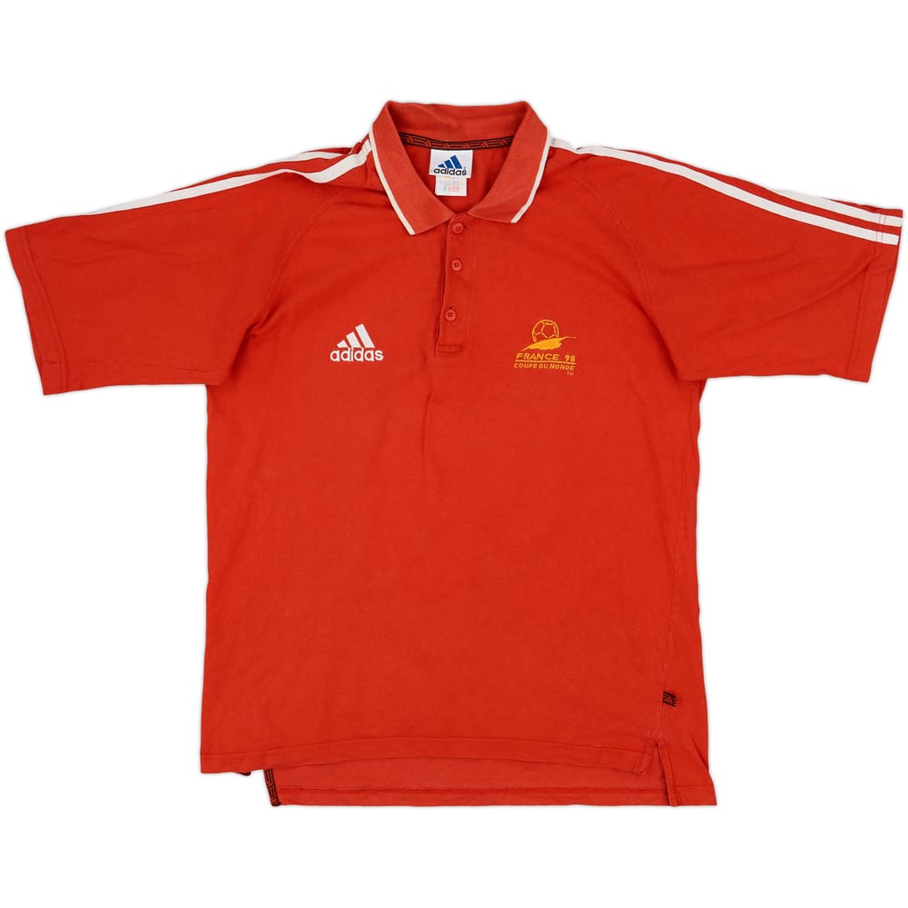 1998-99 France 98 Coupe du Monde adidas Polo Shirt - 8/10 - (M)