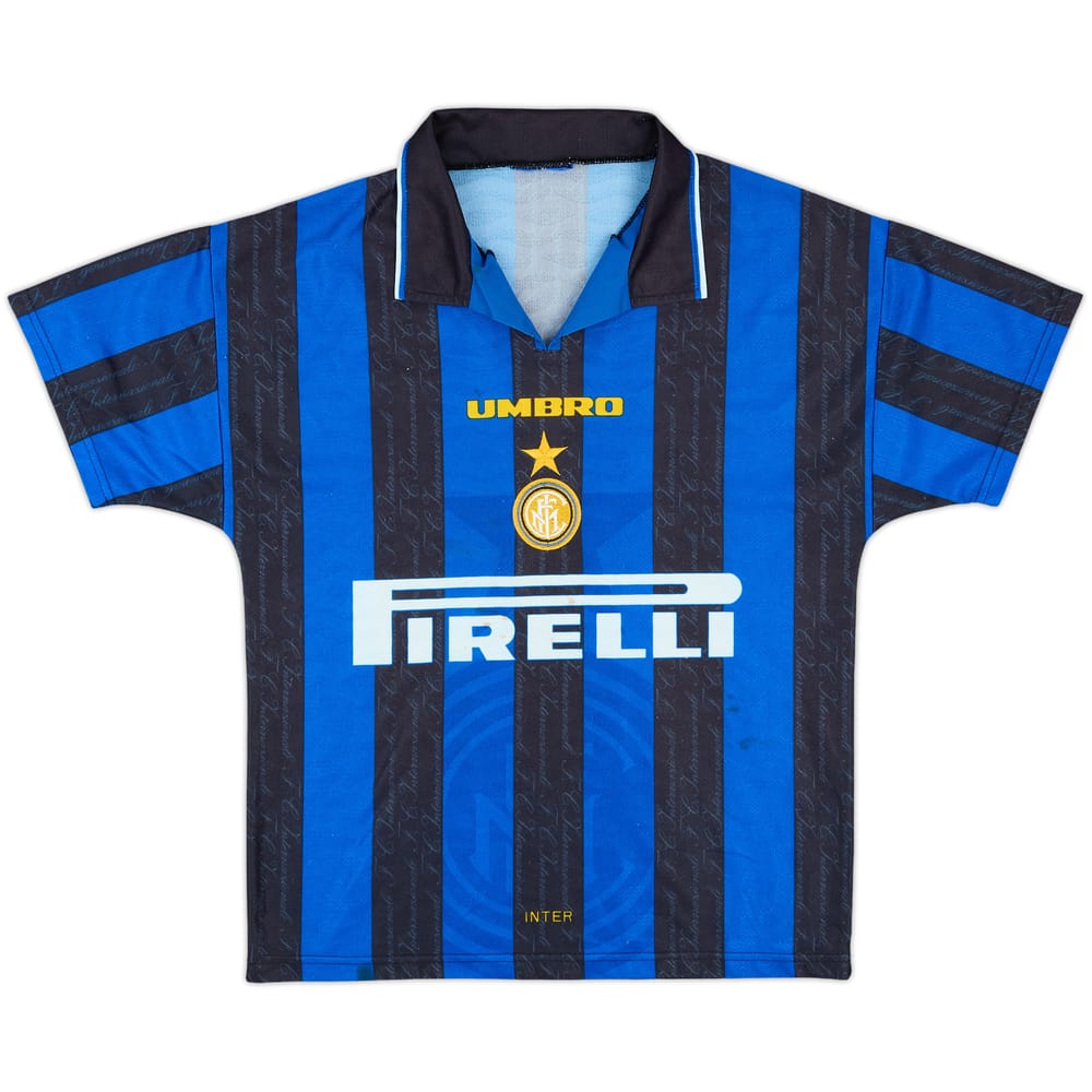 1996-97 Inter Milan Home Shirt - 5/10 - (XL.Boys)