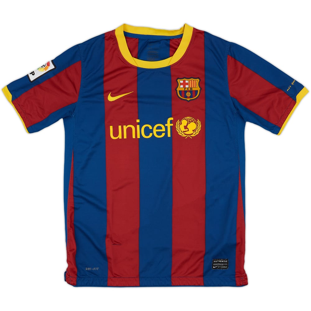 2010-11 Barcelona Home Shirt - 5/10 - (L.Boys)