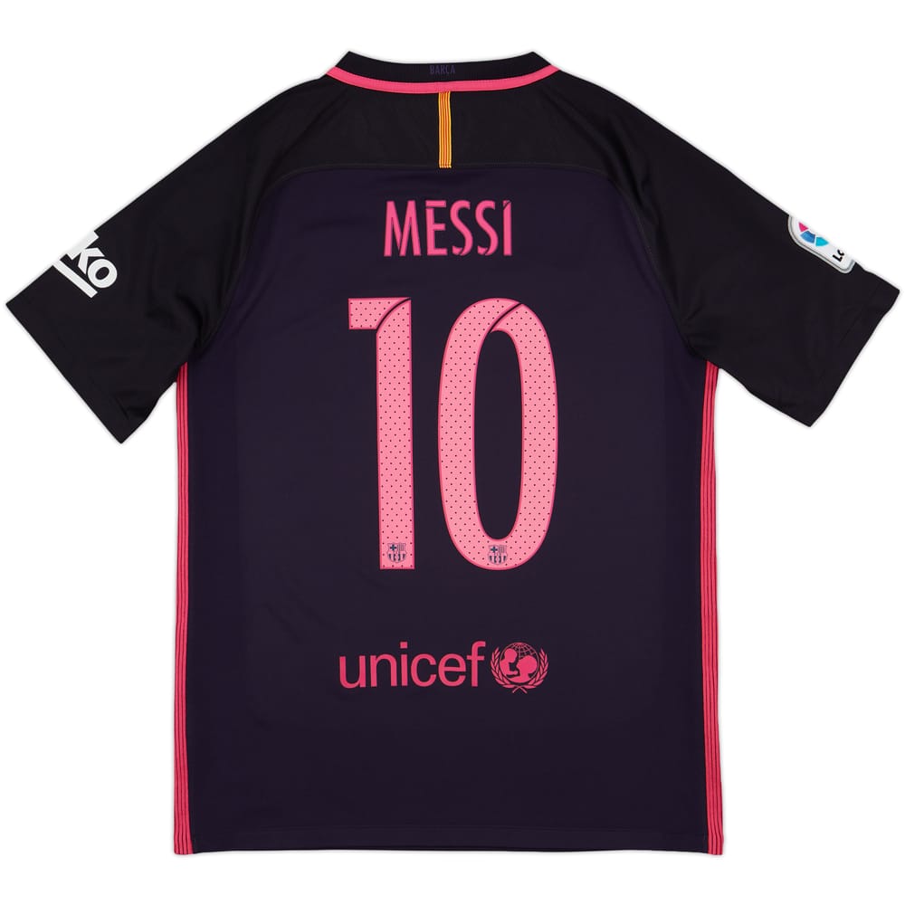 2016-17 Barcelona Away Shirt Messi #10 - 10/10 - (M)