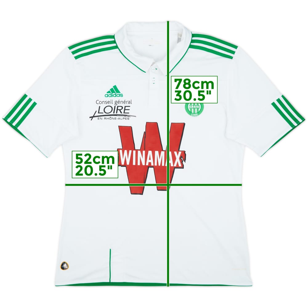 2010-11 Saint Etienne Away Shirt - 7/10 - (L)