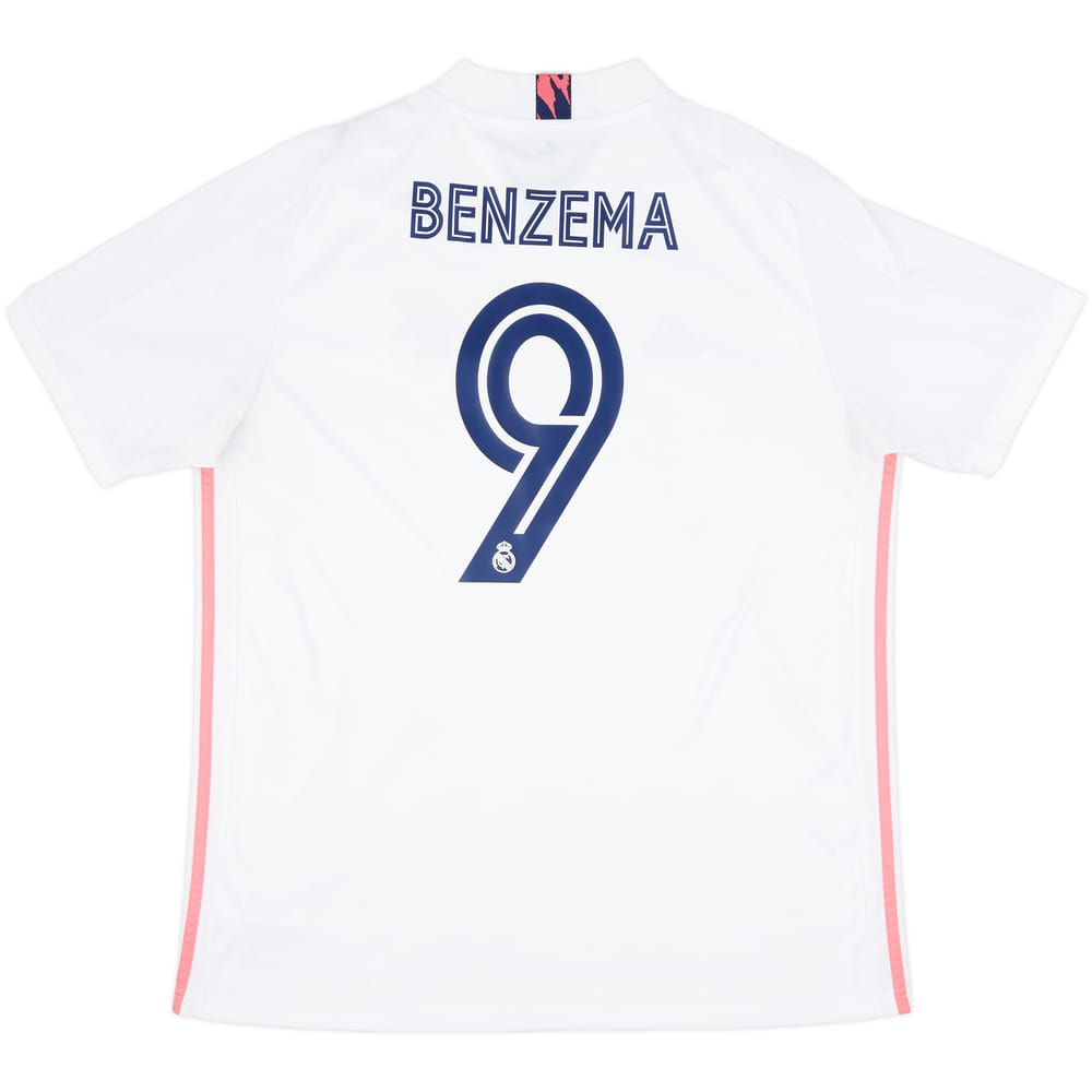 2020-21 Real Madrid Home Shirt Benzema #9 - 10/10 - (XL)