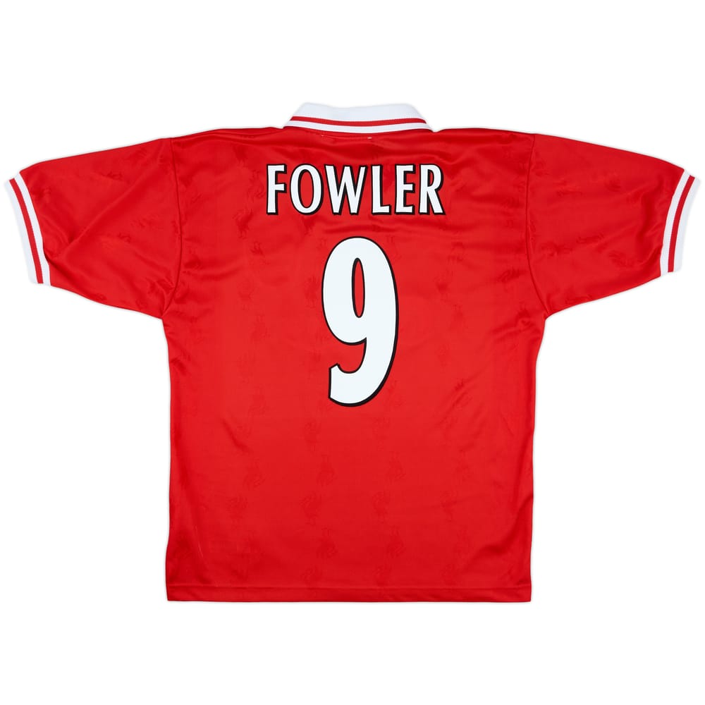 1996-98 Liverpool Home Shirt Fowler #9 - 8/10 - (M)