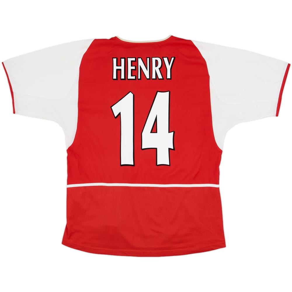 2002-04 Arsenal Home Shirt Henry #14 - 8/10 - (XL)