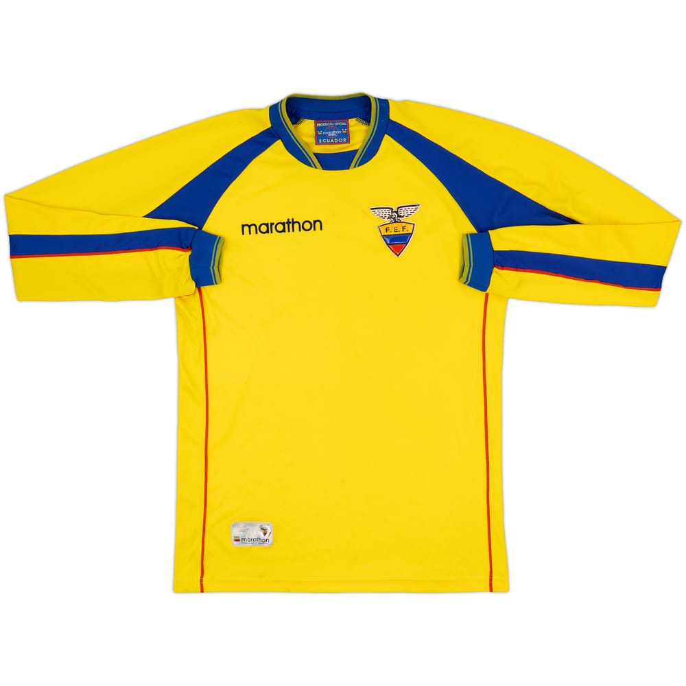 2002-03 Ecuador Home L/S Shirt - 9/10 - (S)