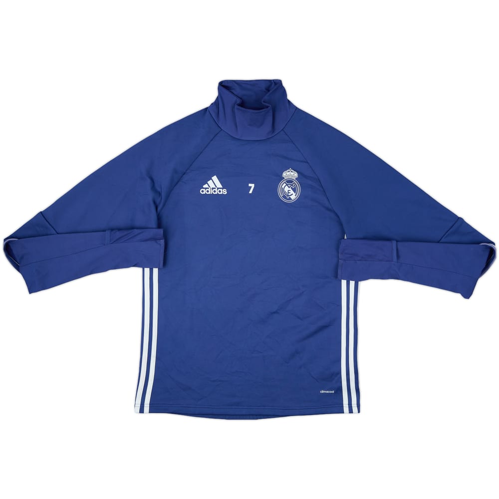 2016-17 Real Madrid Player Issue adidas Drill Top #7 - 4/10 - (S)