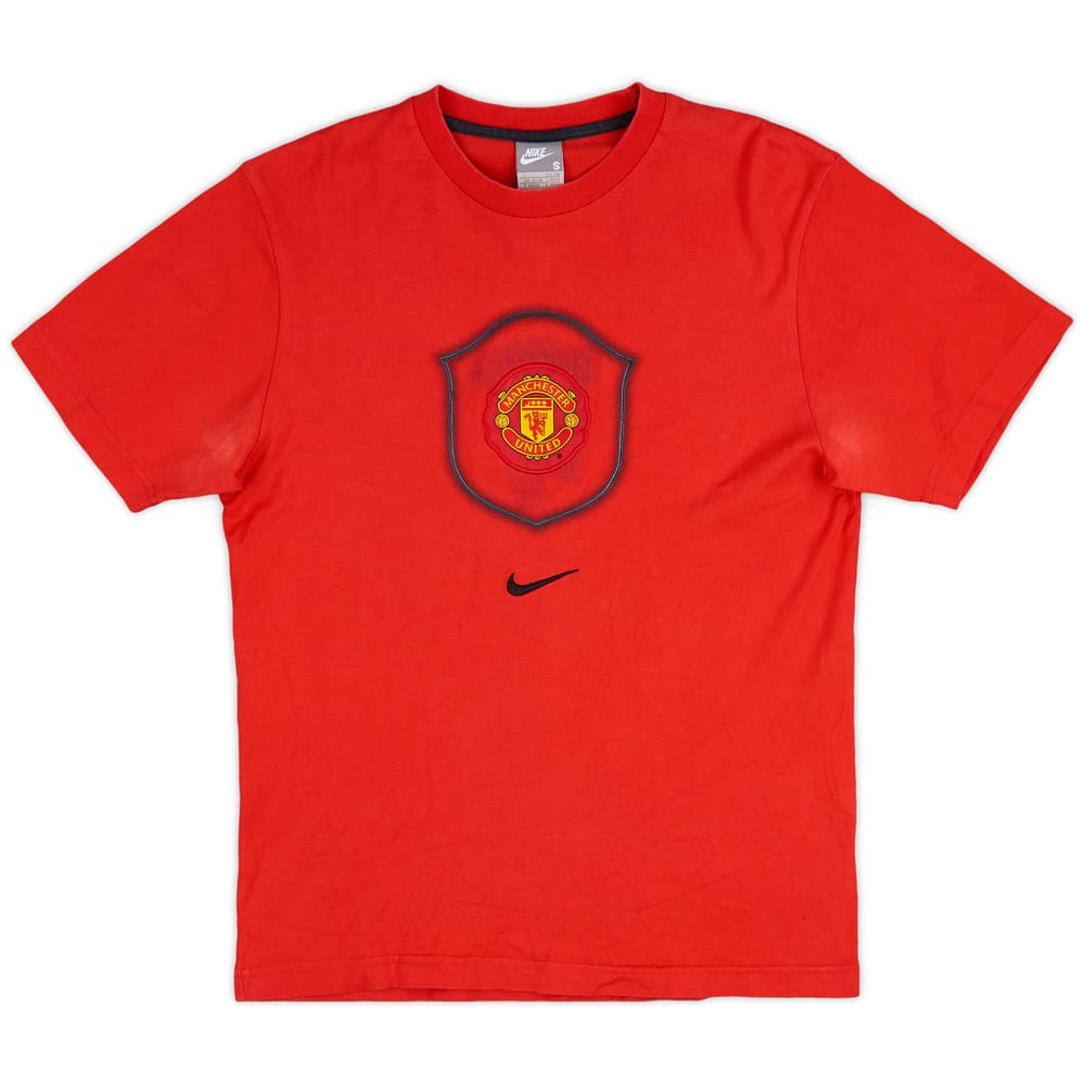 2007-08 Manchester United Nike Cotton Tee - 7/10 - (S)