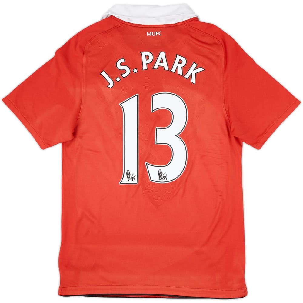 2010-11 Manchester United Home Shirt J.S.Park #13 - 6/10 - (S)