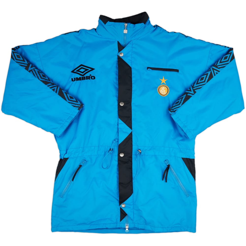 1992-93 Inter Milan Umbro Padded Bench Coat - 6/10 - (L)