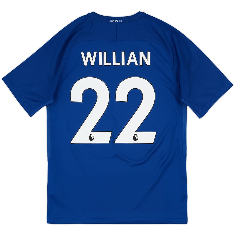 2017-18 Chelsea Home Shirt Willian #22 - 9/10 - (M)