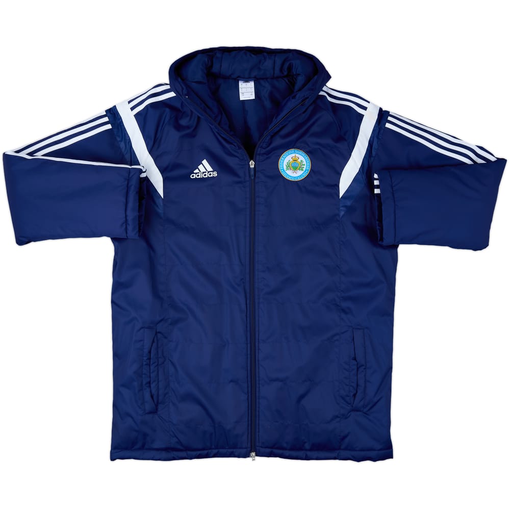 2014-15 San Marino adidas Hooded Padded Bench Coat - 10/10 - (L)