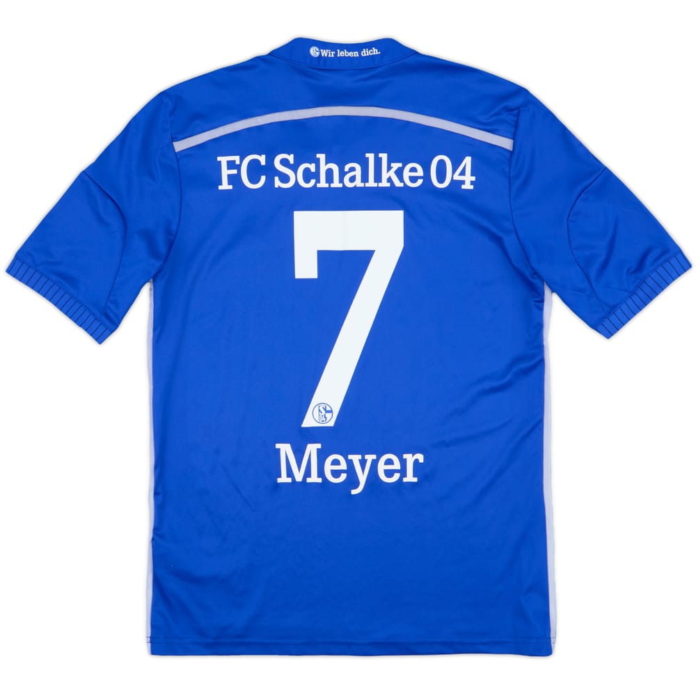 2014-16 Schalke Home Shirt Meyer #7 - 7/10 - (XL.Boys)