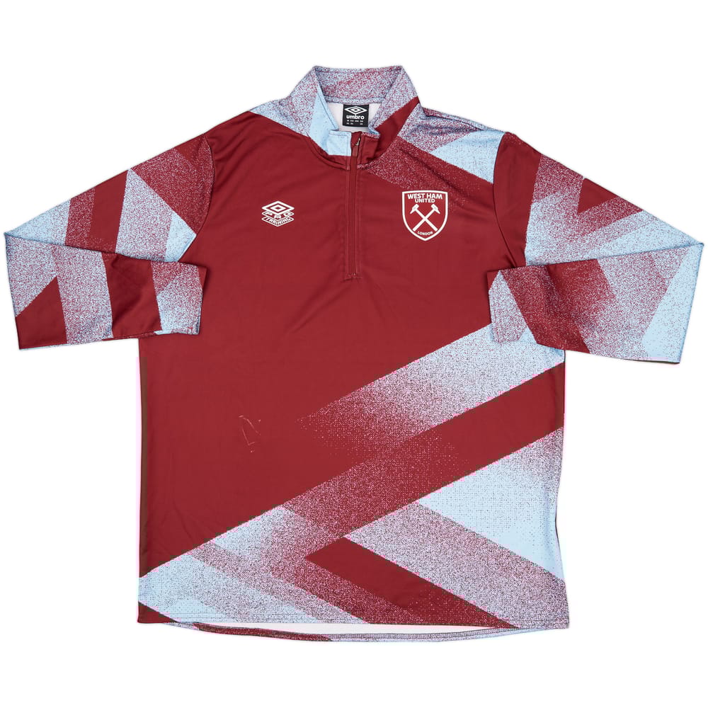 2021-22 West Ham Umbro 1/4 Zip Training Top - 6/10 - (3XL)