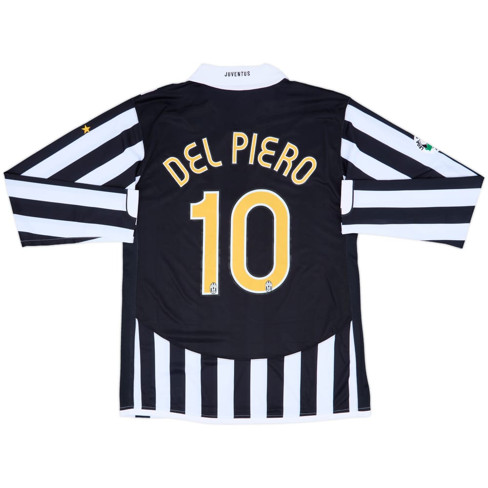 2006-07 Juventus Player Issue Home L/S Shirt Del Piero #10 (XL)