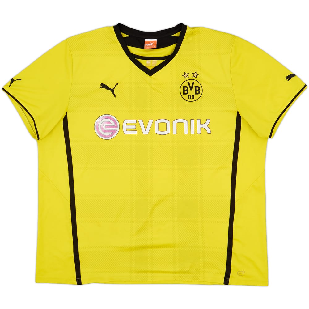 2013-14 Borussia Dortmund Home Shirt - 4/10 - (3XL)