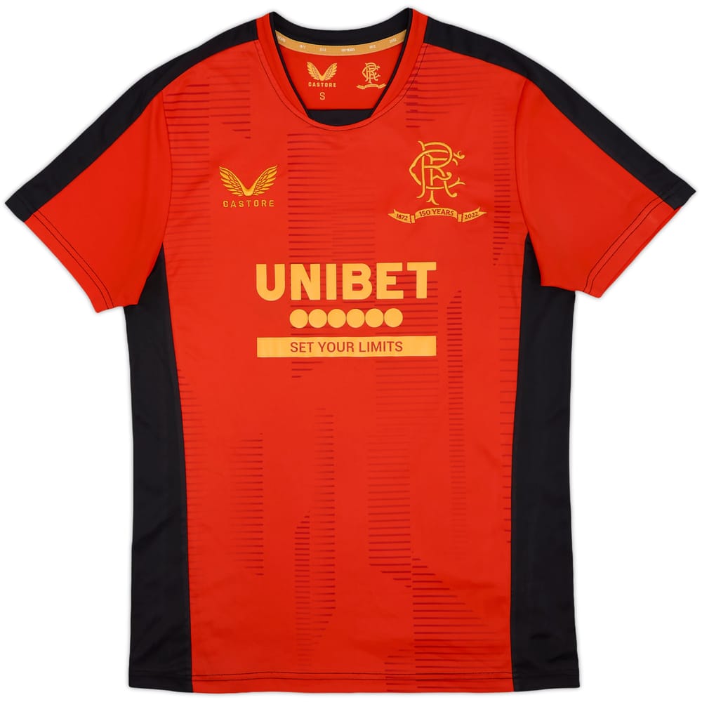 2021-22 Rangers Castore '150 Years Anniversary' Training Shirt - 9/10 - (S)