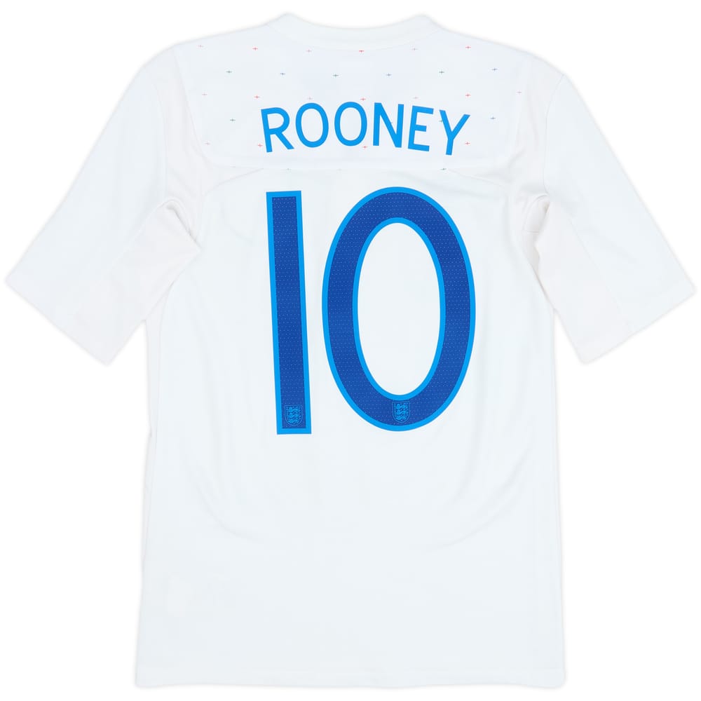 2010-11 England Home Shirt Rooney #10 - 7/10 - (XS)