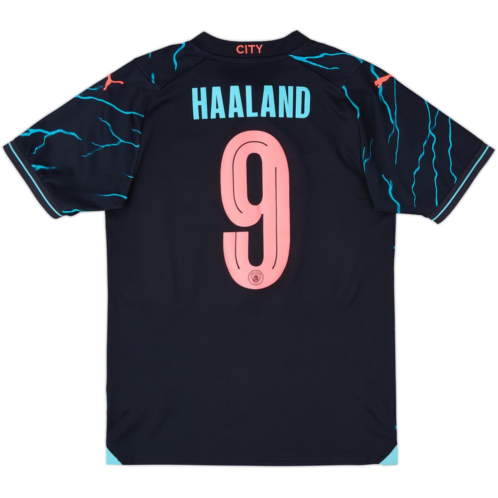 2023-24 Manchester City Third Shirt Haaland #9 - 8/10 - (S)