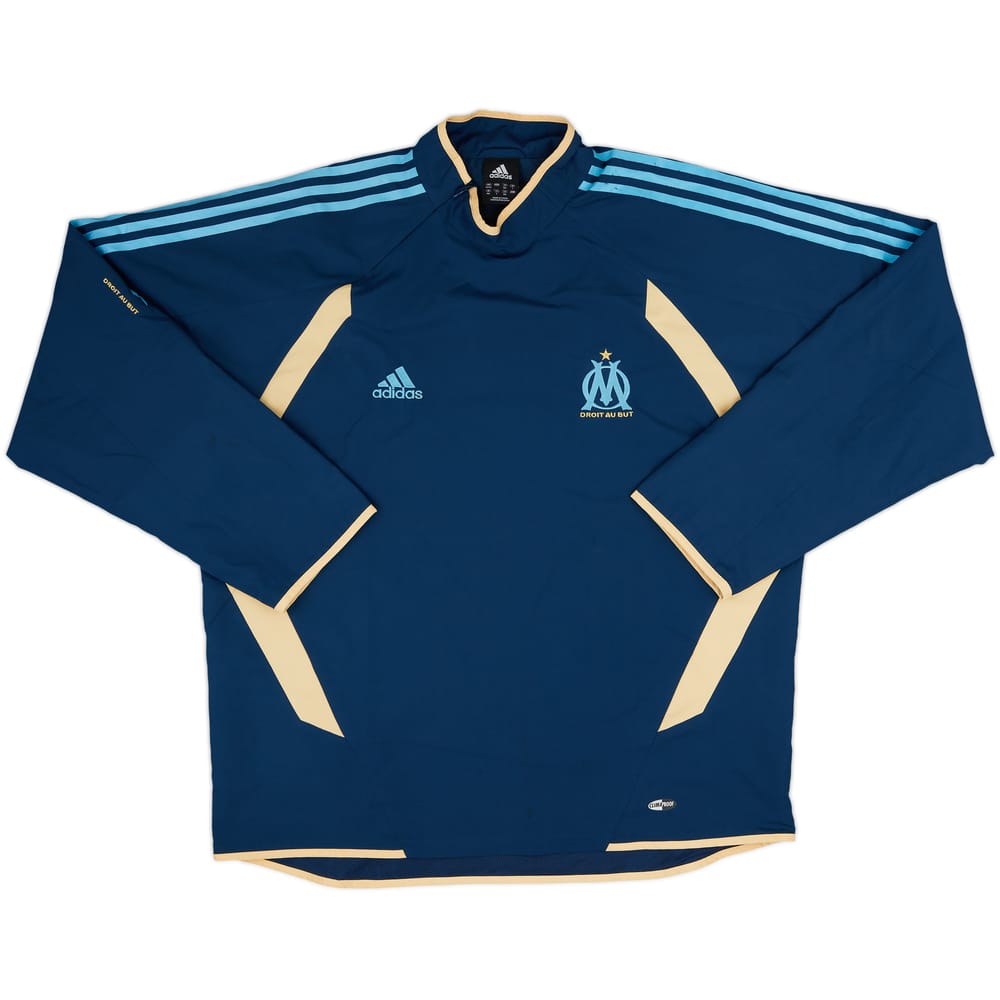 2005-06 Olympique Marseille adidas 1/4 Zip Drill Top - 9/10 - (L)