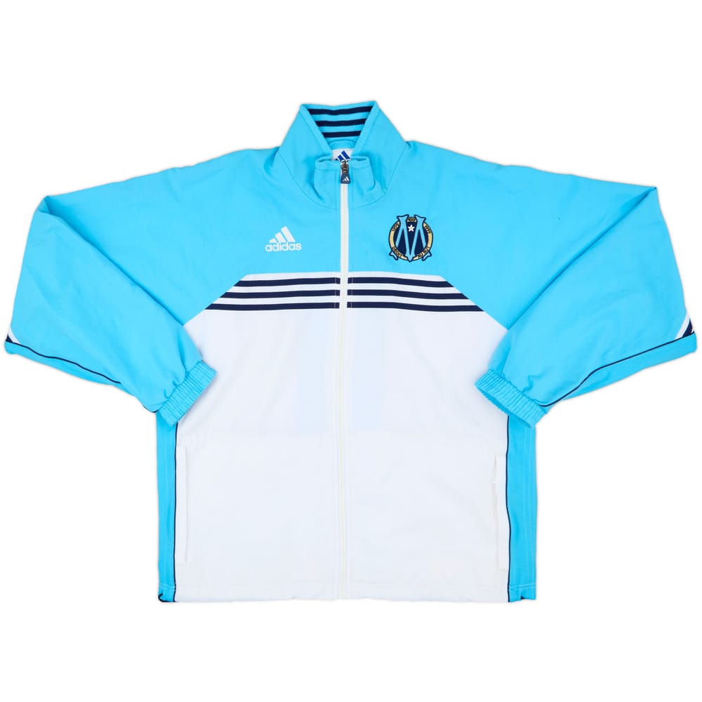 2000-01 Olympique Marseille adidas Track Jacket - 8/10 - (M)