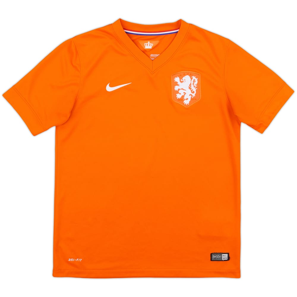 2014-15 Netherlands Home Shirt - 8/10 - (L.Boys)