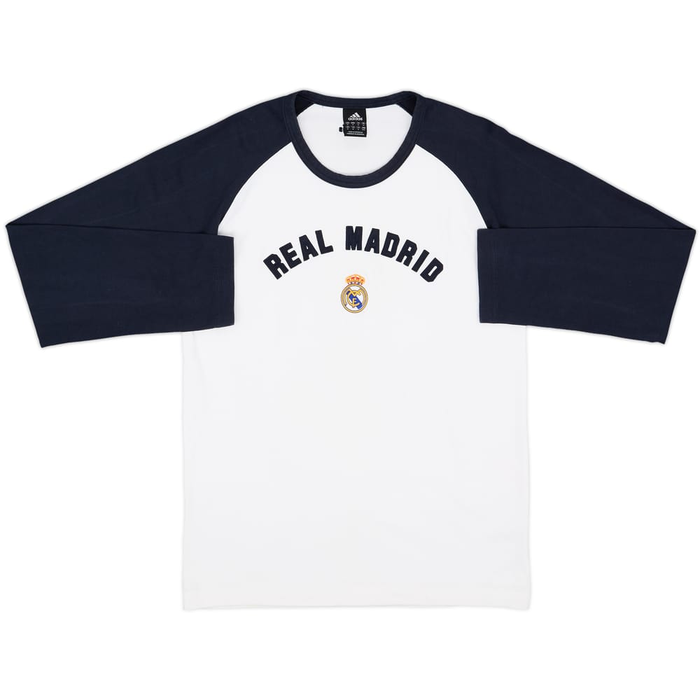 2003-04 Real Madrid adidas L/S Cotton Tee - 8/10 - (M)