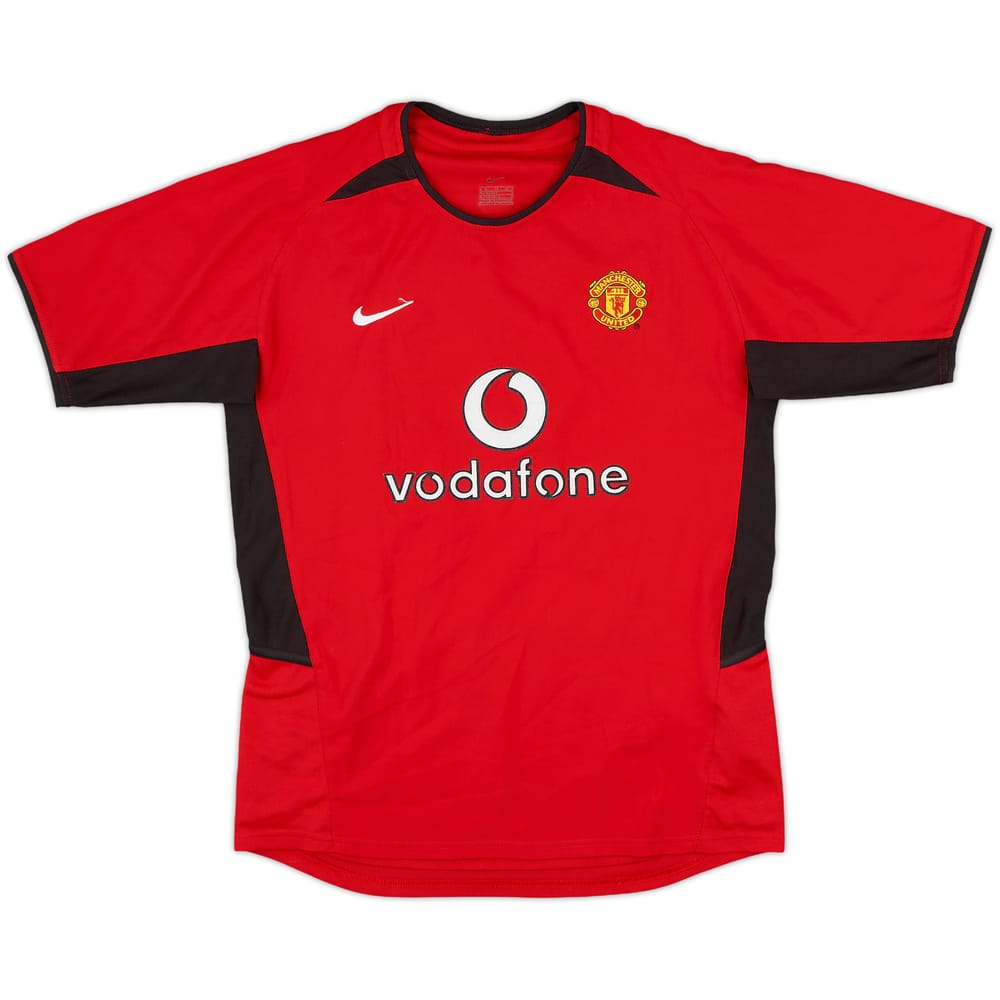 2002-04 Manchester United Home Shirt - 8/10 - (L.Boys)