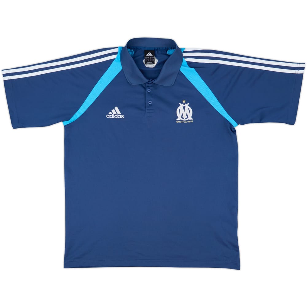 2004-05 Olympique Marseille adidas Polo Shirt - 9/10 - (L/XL)